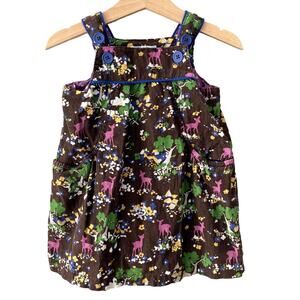 Baby Boden Woodland Corduroy Jumper Pinafore Dress - Brown - 12-18M